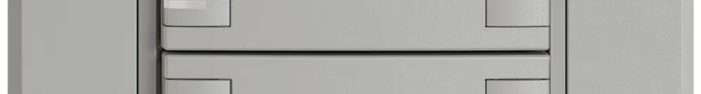 Poussoir universel ENC EDIZIO.liv UNI SNAPFIX® 12…48V a.LED bleu 3× comm.2T grc 