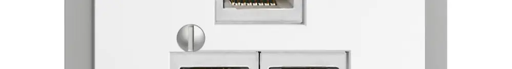Scatola INS 3×RJ45/s 4P sep. EDIZIOdue R&M swissline bianco 