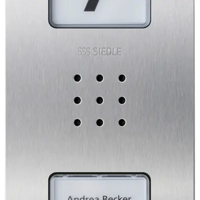 Poste audio externe ENC Siedle Compact système bus 2 12VAC 273×110×49mm IP54 