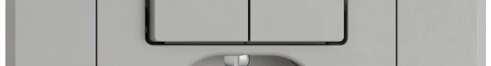 Kit di montaggio INC EDIZIO.liv SNAPFIX® per combi.T13 con 2 tasti shutter grc 