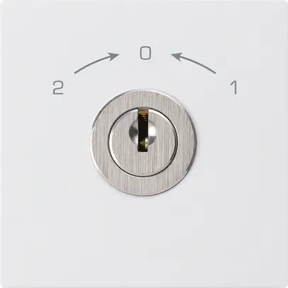 Contatto rotativo 1>0<2 bianco KAL con serratura Kaba 8 