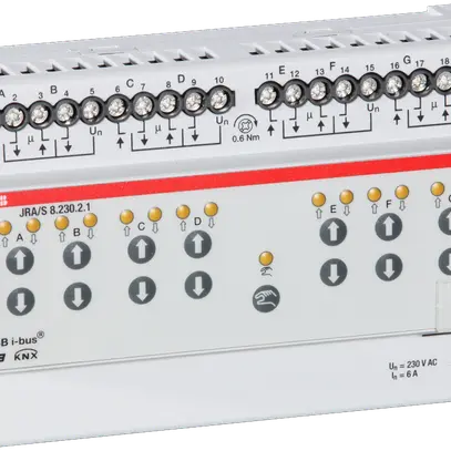REG-KNX-Jalousieaktor ABB 8-fach 6A 230VAC, mit Handbet. 