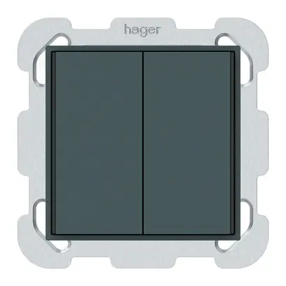 Poussoir KNX ENC KAL 2×touches 4×points actionnables LED anthracite 