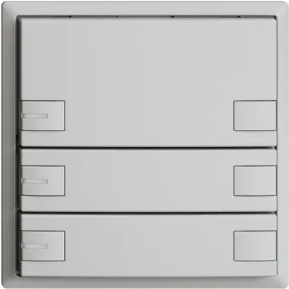 Pulsante univ. INC 3×2t grigio chiaro, EDIZIOdue con LED 