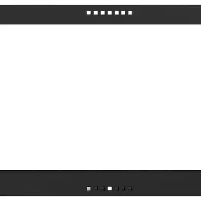 Piatta frontale EDIZIOdue per KNX-Panel 7" nero 