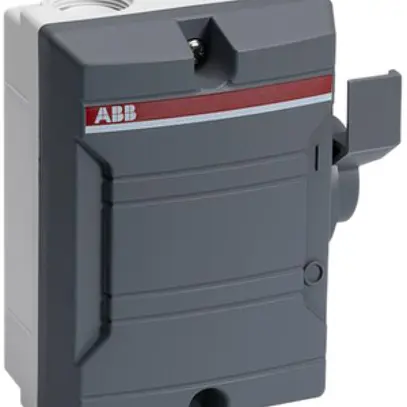 Interruttore principale AP ABB 4-poli 16A 400V grigio scuro/grigio scuro 