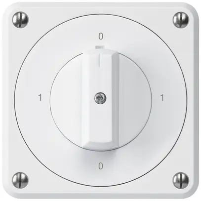 Interruttore rotativo INC robusto IP55 S0/2P bianco per combinazione 