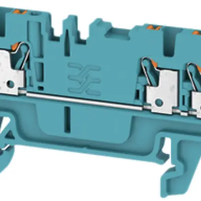 Borne de passage Weidmüller A3C PUSH IN 1.5mm² 3 connex.TS35 bleu 