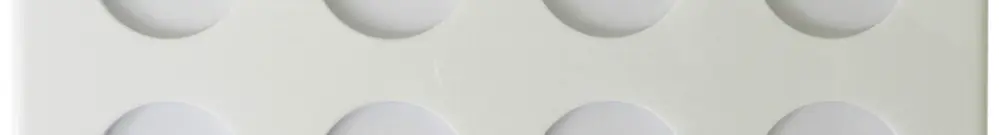 Placca di cop. 4×4 266×266 bianco fori: 16×43mm 
