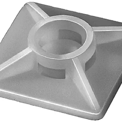 Base di fissaggio autocollante 27×27mm bianco 