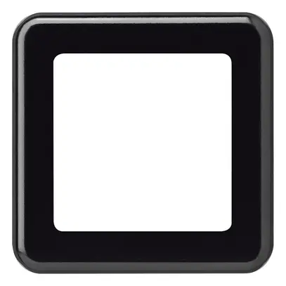 Placca di copertura INC 1×1 Hager basico 1×systo nero 