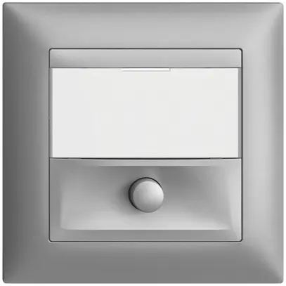 Tasto INC con porta-etichetta EDIZIOdue silver 