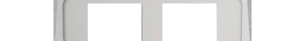 Kit de recouvrement SIDUS pour 2RJ45 blanc brillant 