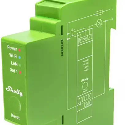 Shelly Pro Dimmer 1PM für DIN-Schiene 