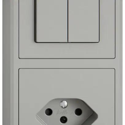 Combinazione AP EDIZIO.liv SNAPFIX® 2×1 140×74mm schema 1/3+3/1L+1×T13 grc 