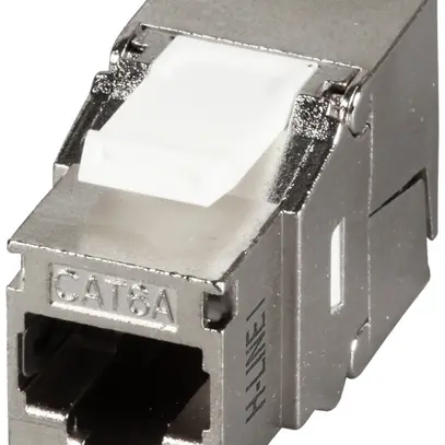 Modulo di raccordo H-LINE I RJ45 cat.6A/s ISO/IEC Keystone, argento 