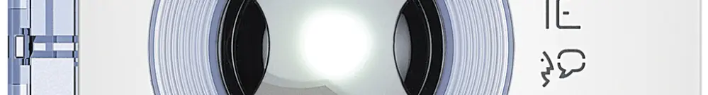 Frontblende für Tür-Lautsprecher/Kamera-Modul 96° Sfera mit 1 Ruftaste weiss 