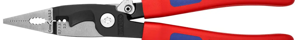 Pince pour installation KNIPEX 200mm 0.75…2.5mm²/Ø15mm 