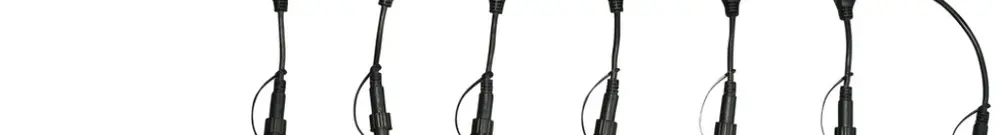 Cavo di distribuzione MK QuickFix con 6 uscite, nero, IP67 