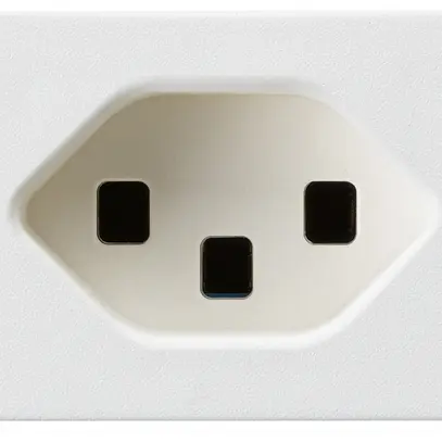 Presa INS FLF Hager tipo 23 bianco con morsetti a innesto 