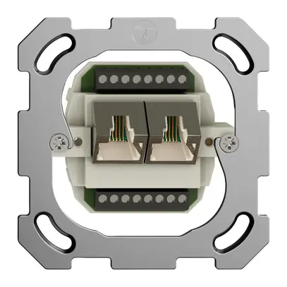 Inserto per presa di raccordo INC 2×RJ45/s 8P sep. FH ITplus 
