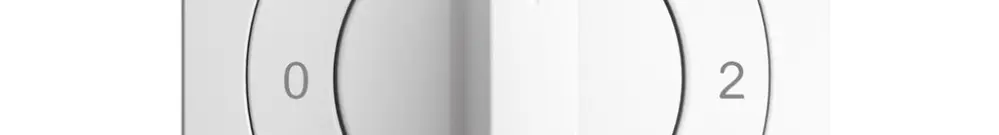 Interruttore rot. INC EDIZIOdue 5/1L bianco, con manopola 