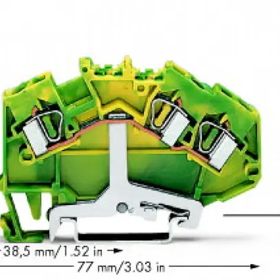 Borne de protection WAGO 3L 4mm² 