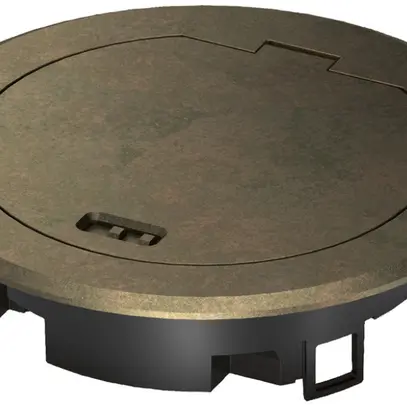 Klappdeckel Hager für BSR02 Metall Messing 