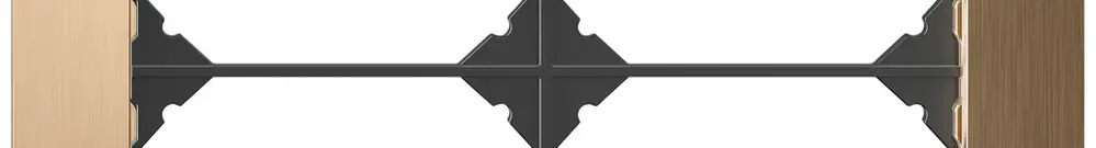 Cadre de recouvrement ENC EDIZIO.liv prestige SNAPFIX® 2×2 154×154mm ltn-champ 