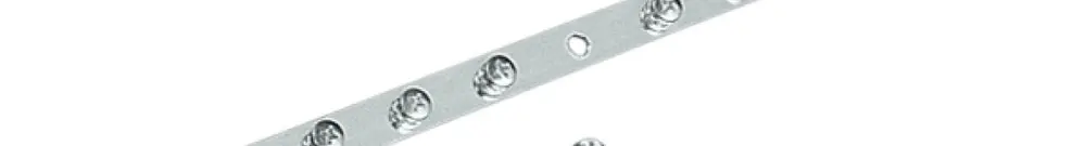 Conduttore piatto Rittal PS 2413.550 barra di schermatura EMC acciaio 550mm M6 