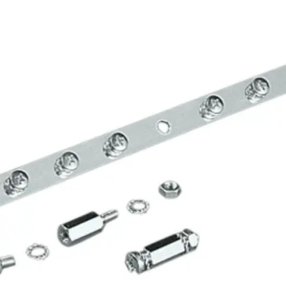 Flachleiter Rittal PS 2413.550 EMV-Schirmschiene Stahl 550mm M6 