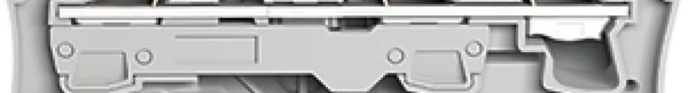 Morsetto di passaggio WAGO Top Job-S 6mm² 3L grigio serie 2206 