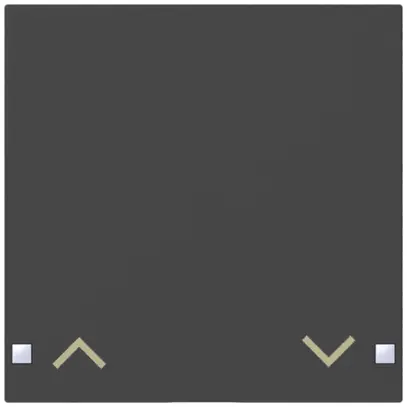 Touche SIDUS 1/2f pour senseur poussoir avec flèche haut/bas, anthracite 