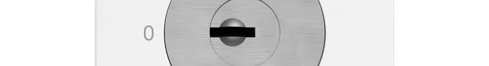 Interruttore a chiave EDIZIO.liv c.KABA 1262KA/631984 0 A A+B 1P 0-1-2 p=66mm bi 
