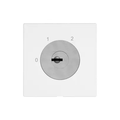 Interruttore a chiave EDIZIO.liv c.KABA 1262KA/631984 0 A A+B 1P 0-1-2 p=66mm bi 