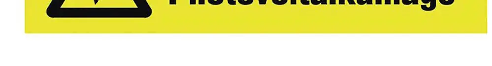 Étiquette Plica EET UV SO type 2 "DC-Leitung Photovoltaikanlage" 25×90mm jaune 