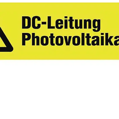 Étiquette Plica EET UV SO type 2 "DC-Leitung Photovoltaikanlage" 25×90mm jaune 
