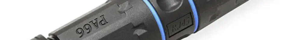 Feldkupplung VALUE Kat.6, RJ45/s↔RJ45/s, für Kabel Ø3…8mm, schwarz 