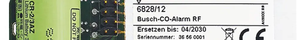 Modulo di allarme CO radio ABB Busch 