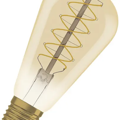 Lampe LED LEDVANCE Vintage Edison E27 7W 600lm 2200K VAR Ø64×140mm clair or 