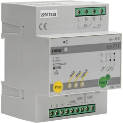 Module variateur universel Niko, 6A, pour 1…10V EVG 