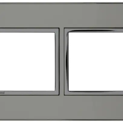 En-tête ENC Legrand Arteor 1×2 horizontal 157×92mm Stainless Steel 