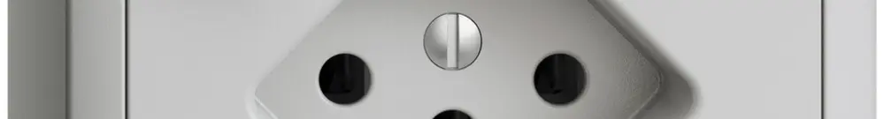 Prise AP EDIZIOdue T13 FI 30mA gris clair 