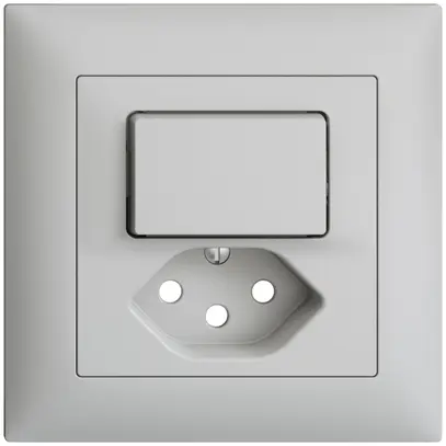 Kit frontal EDIZIOdue gris clair 88×88mm T13 