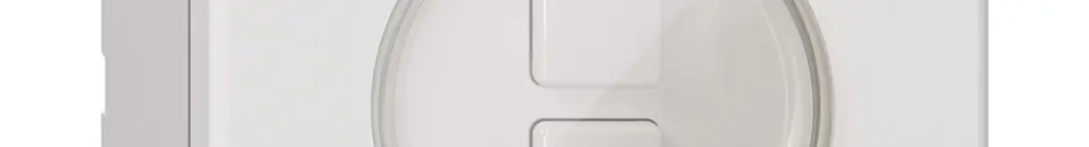 Pulsante KNX NAP 2× NEVO RGB con sensore di temperatura bianco 
