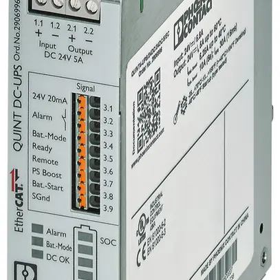 Impianto UPS PX QUINT4-UPS/24DC/24DC/5/EC EtherCAT IN 24VDC OUT 24VDC/5 A 