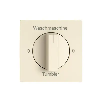 Montageset EDIZIO.liv SNAPFIX® f.Drehschalter m.Griff 0-Wasch-0-Tumb cr 