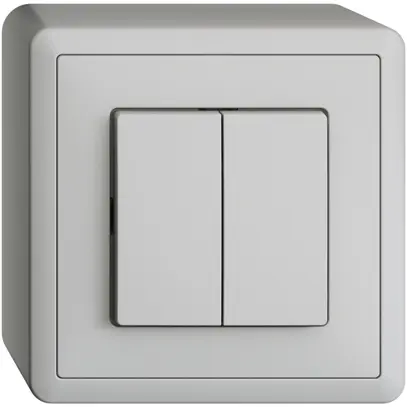 Interrupteur AP EDIZIOdue 1/3+3/1P gris clair 