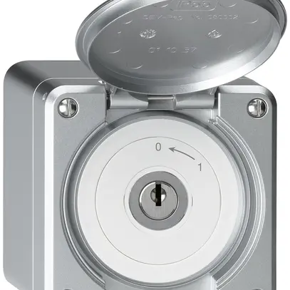 Contatto rotativo chiave AP robusto IP55 alluminio con coperchio 1P 