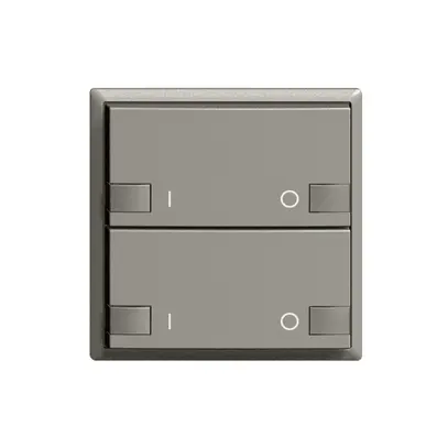 Tasto ZEP 2c/2t ON-OFF stazione princ. EDIZIOdue grigio scuro 